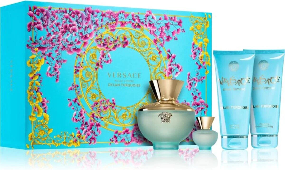 Versace dylan turquesa 3.0 oz for women gift set