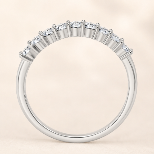 14K White Gold 1/4 CTW Natural Diamond 10-Year Anniversary Band