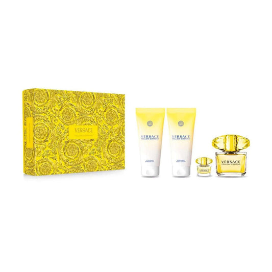 Versace Yellow Diamond 4 PCS Gift Set for Ladies
