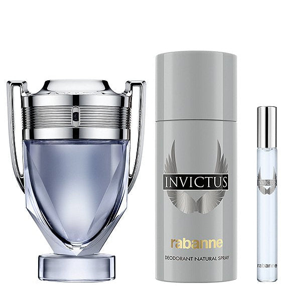 Rabanne Invictus Eau de Toilette Men's 3-pc Gift Set