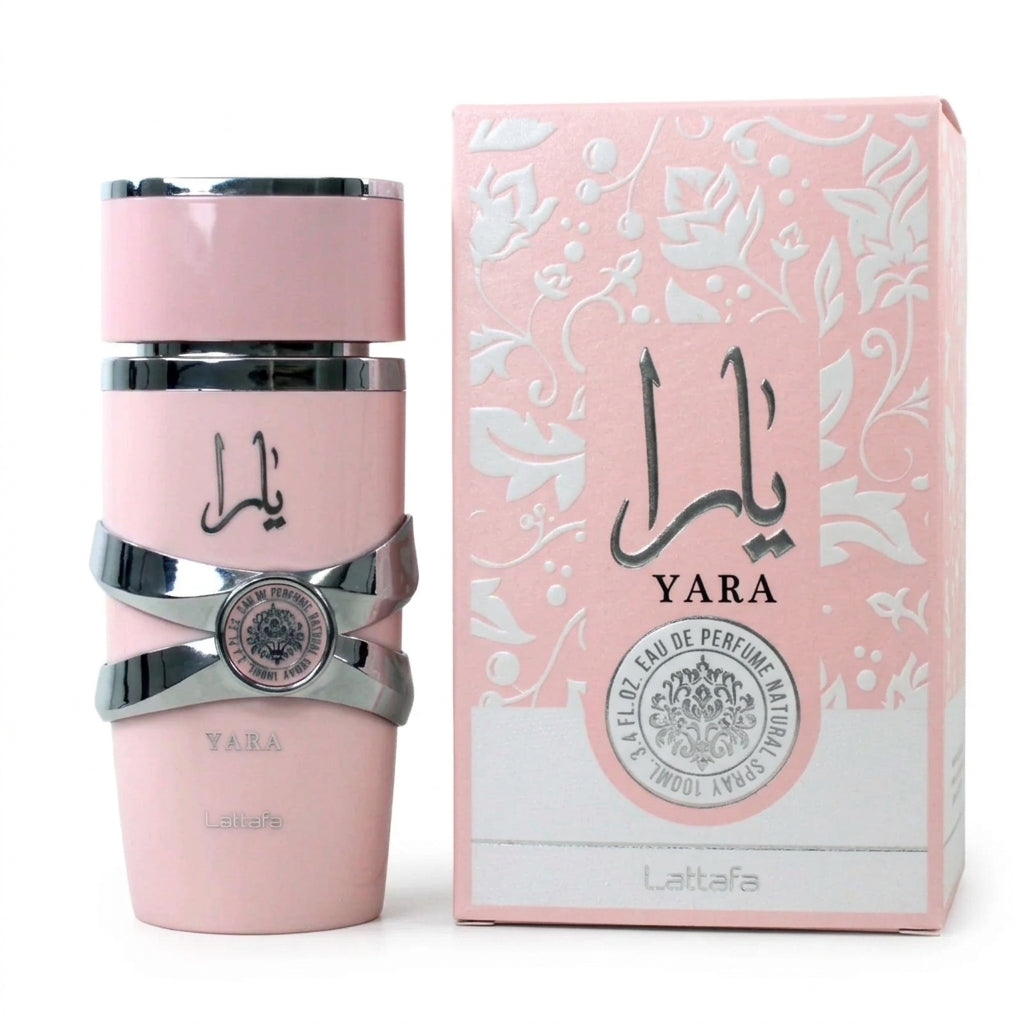 Yara by Lattafa Eau de Parfum 3.4 oz bottle studio shot