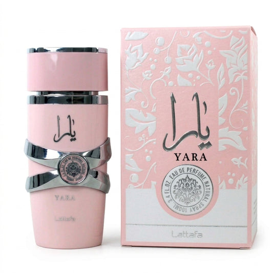 Yara by Lattafa Eau de Parfum 3.4 oz bottle studio shot