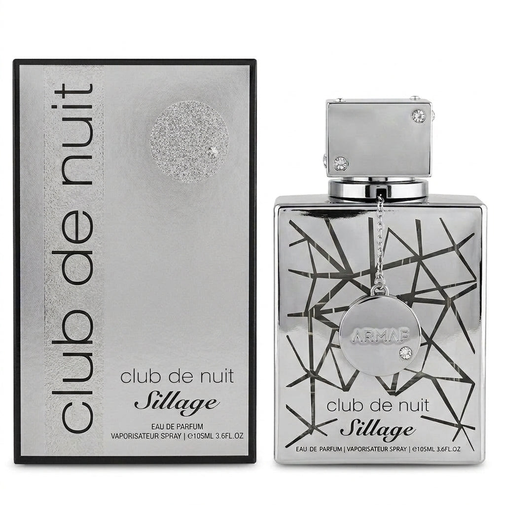 Armaf Club de Nuit Sillage EDP bottle and box on white background